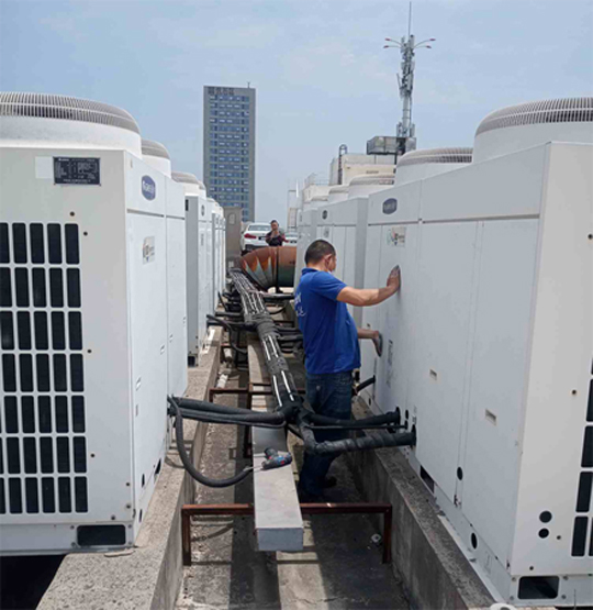 宁国中央空调制热和不制冷系统维修方法